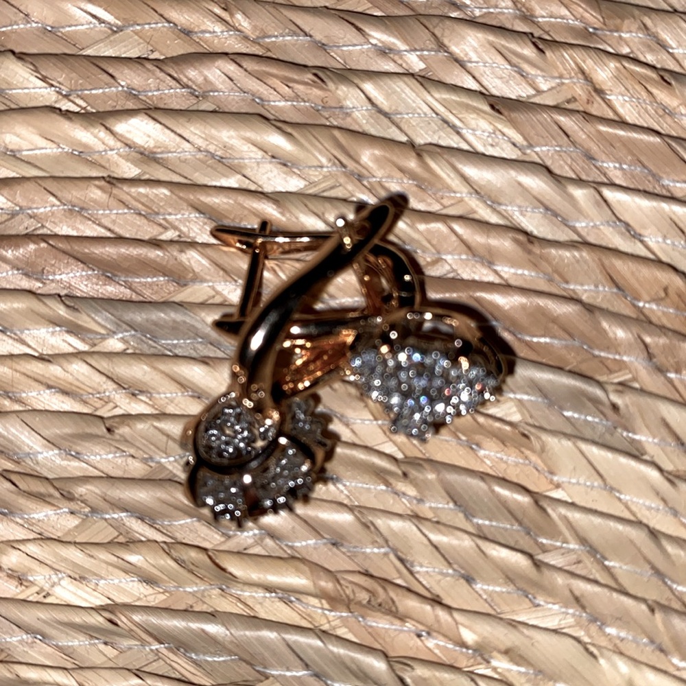 New earrings gold filled 18K Cubic zirconium - Picture 7 of 17